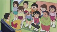 Yasuo and others classmates angry at Nobita and Dorami