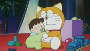 Doraemon and baby Sewashi.