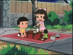 The Girl With The Red Shoes 1979 Anime Original Doraemon Wiki Fandom