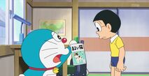 Doraemon show the pliers of the lost cat