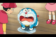 Doraemon crying in the trailer only scene.