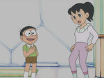 Nobita and the future Shizuka.