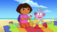 "What's it say, Dora?