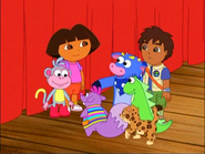 "But Dora, where are the costumes?" asked Benny.