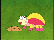 with this cookie!" (OH! That's why it doesn't want to eat it.)