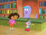 "¡Hola, Dora! You're just in time! I was about to close!" YES!