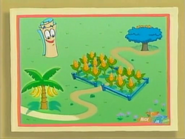 To get to the Little Blue Tree, you need to go past the bananas,