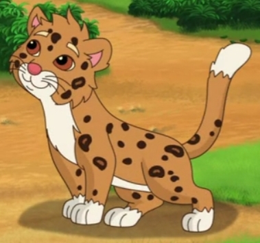 cartoon baby jaguar