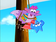 "¡Una estrella exploradora!" (Hey! That's "Explorer Star" in Spanish!)