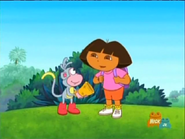 “Sure!” said Dora. “BLOW IT LOUD!”