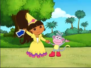 (Click, beep) The end! (Dora will better get a haircut if her parents will see her the beauty of a real Princess.)