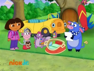 "¡Vamos a la playa, Dora!" said Tico. So that means he and Benny are going to the beach!