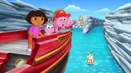 FULL EPISODE Dora Sails the Sea with Pirate Pigs! 🏴 ☠️🐷 'Benny the Castaway' Dora the Explorer 11-56 screenshot