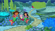 FULL EPISODE Dora's Rescue in Mermaid Kingdom 🧜 ♀️ w Maribel the Mermaid! Dora the Explorer 17-18 screenshot (2)