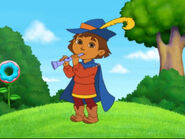 His flute!