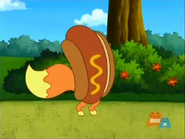 "Yes, I AM! I'm a hot dog!"