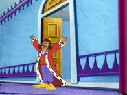 Here he comes with his funny slippers! "¡HOLA! Welcome!" he said.