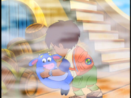 Diego helps Benny up.