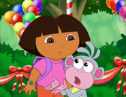 "He's going to swipe the friendship bracelets!"