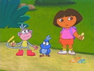 "We're NOT going to let him take our bananas" Dora hoped.