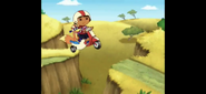 Oh, good. The scooter leaps