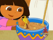 And Dora has the chocolate ready for Papi.