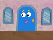 Wait! The Library Door has a secret. "¡En Español, por favor!" That means, "In Spanish, please!" in Spanish.