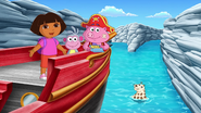 FULL EPISODE Dora Sails the Sea with Pirate Pigs! 🏴 ☠️🐷 'Benny the Castaway' Dora the Explorer 11-34 screenshot