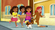 Dora & Friends Doggie Day Dora, Emma, Kate, Pablo, and Cusco running