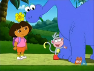 "Don't worry, Baby Dino! We'll stop Swiper!"