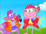 ...the pirate boots and eye patch!