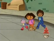 They rush into where Daisy is.