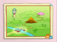 First, you have to go across Bubble Bridge.