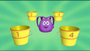 Which bucket has the rubber ducky?