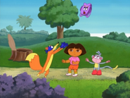 Swiper threw Backpack up in the air! That's horrible!