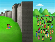"But our friends are on the other side of the wall!"