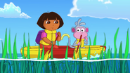 FULL EPISODE Dora Sails the Sea with Pirate Pigs! 🏴 ☠️🐷 'Benny the Castaway' Dora the Explorer 16-54 screenshot