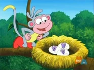 Boots is excited. “Ooh-ooh-aah-aah!” he went.