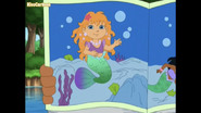 This fairytale is about mermaids. And look! That's Mariana! (Remember her?)