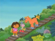 "Oh. ¡Feliz cumpleaños!" says Caballíto.