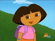 Dora has a suggestion: "Will you check my Backpack for something we can use to pull Boots up?"