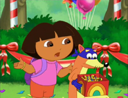 "I even have a friendship bracelet for YOU!" she told him.