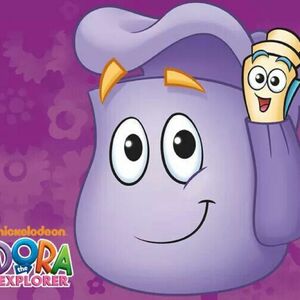 dora with backpack