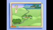 Map says we have to through the Nutty Forest, then through Isa's Garden, and that's how we'll get to the Rainforest Campground!