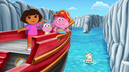 FULL EPISODE Dora Sails the Sea with Pirate Pigs! 🏴 ☠️🐷 'Benny the Castaway' Dora the Explorer 10-59 screenshot