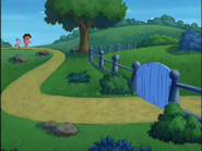 "Dora, the gate! It's closed!"