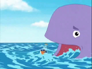 But the whale didn't pay attention. "Huh?"