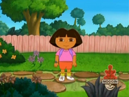 Dora should have known where, so she asked the viewer: "Who do we ask for help when we don't know which way to go?" (WHO?!)