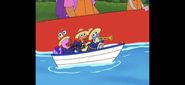 There's the mariachi Fiesta Trio on a little boat!