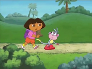 That sounds like Swiper the Fox!